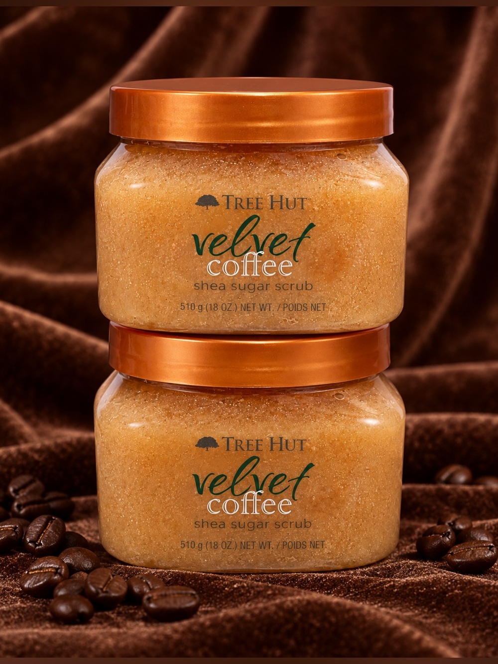 Tree Hut Velvet Coffee Shea Sugar Scrub x2  Limited Edition Discontinued